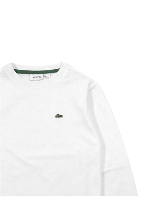 White cotton T-shirt for children LACOSTE | 847112/MABIANCO